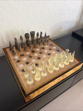 Karim Rashid abstract chess set designed by Bozart